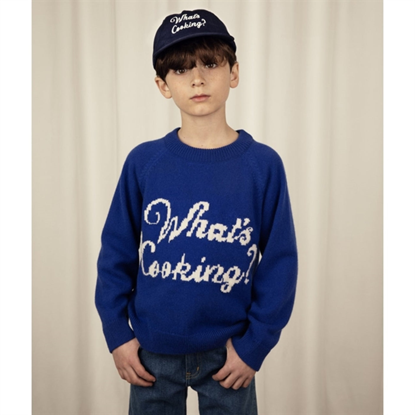 Mini Rodini What's Cooking Emb Soft Cap Navy