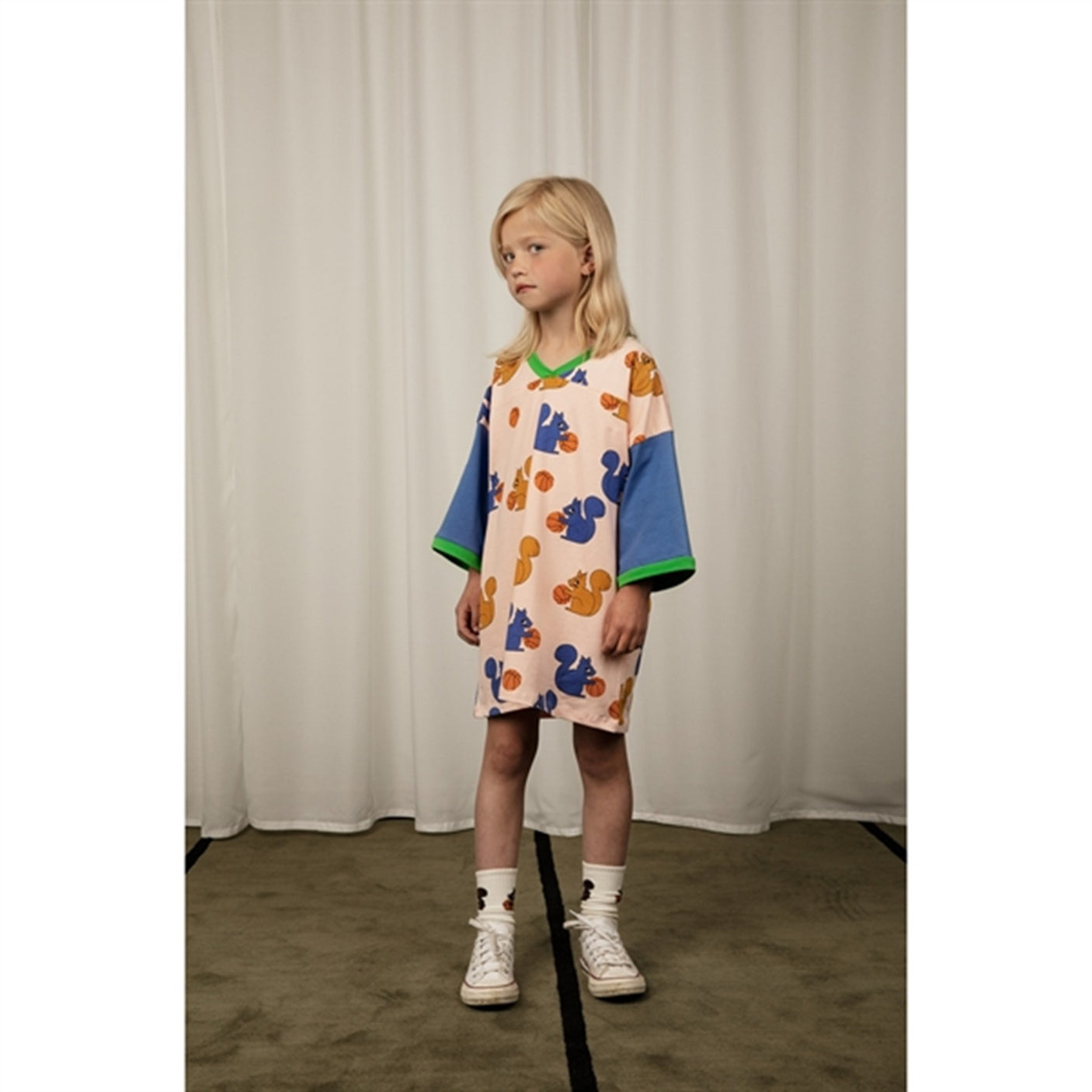 Mini Rodini Pink Squirrels Aop T-shirt Loose Fit