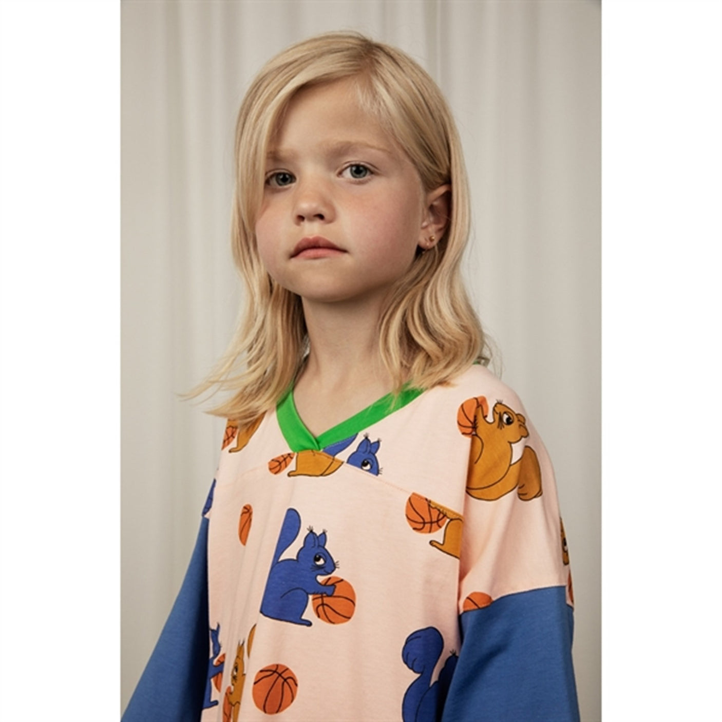 Mini Rodini Pink Squirrels Aop T-shirt Loose Fit