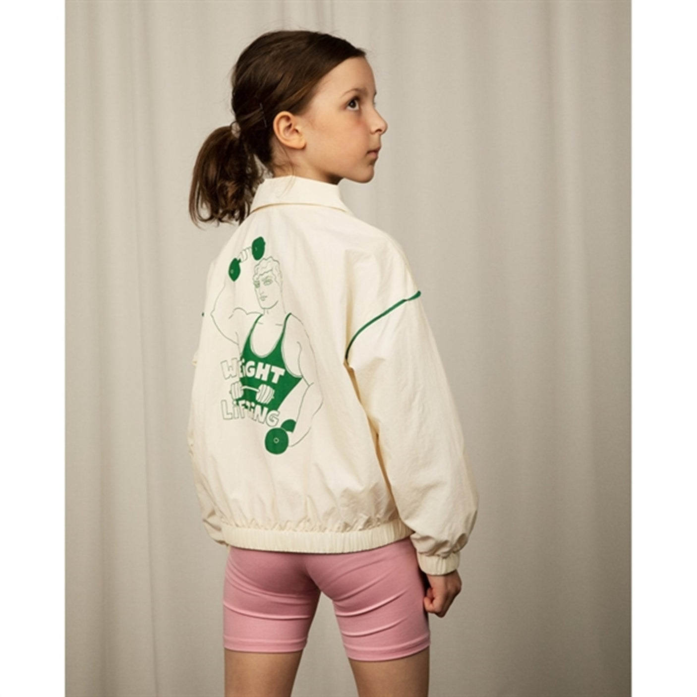 Mini Rodini Weight Lifting Sp Jacket Offwhite