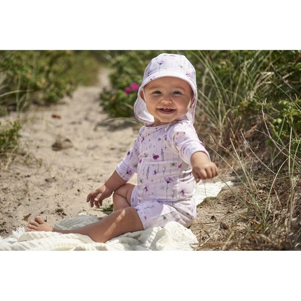 MINI A TURE Goldie Printed UV50+ Jumpsuit Floating Flowers