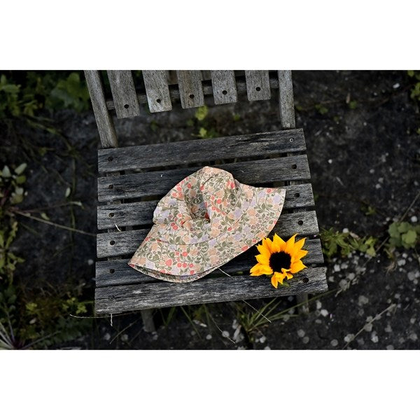 Mikk-Line Summer Bucket Hat AOP Warm Taupe