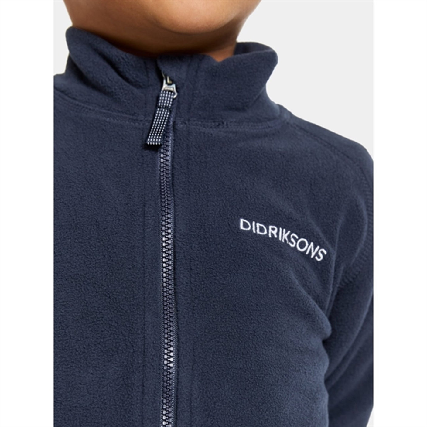 Didriksons Navy Monte Kids Fleece Cardigan
