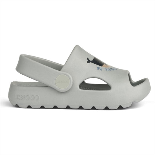 Liewood Morris Sandals Whales Cloud Blue