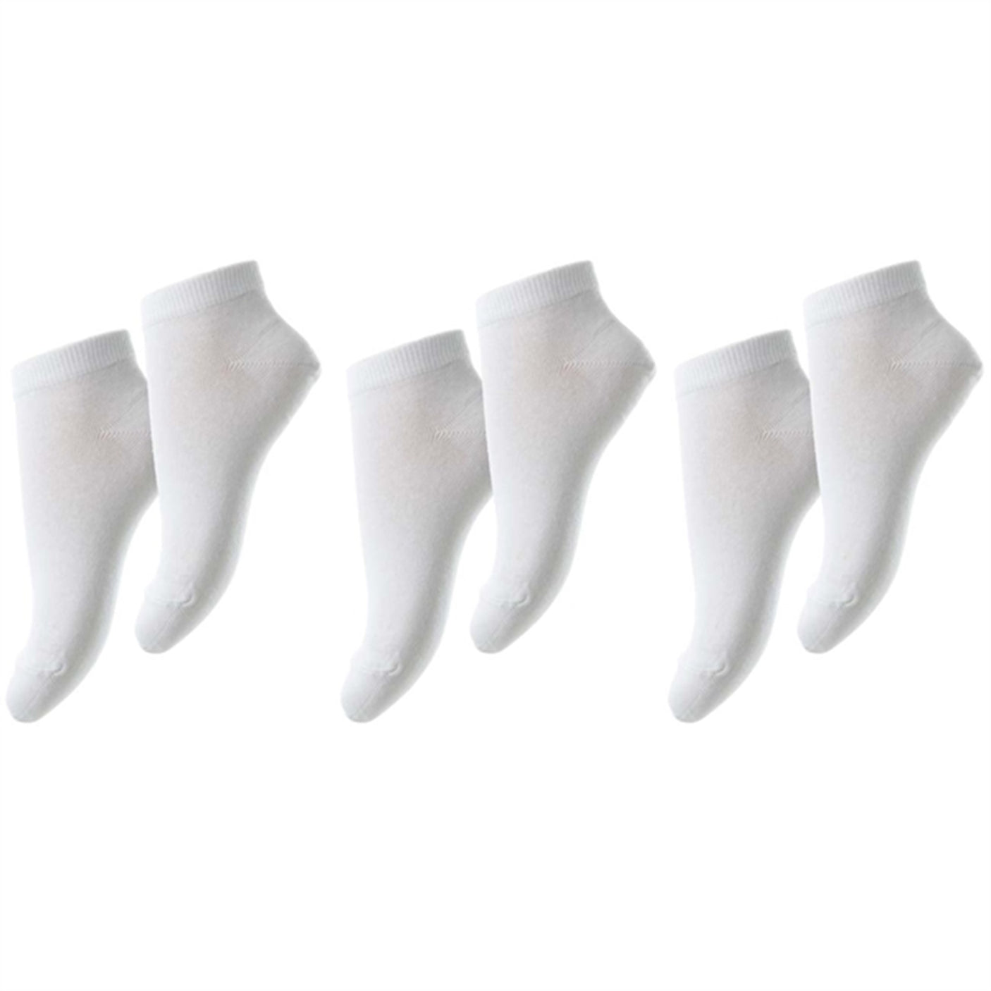 MP 99012 Plain Cotton Footie White 3入袋