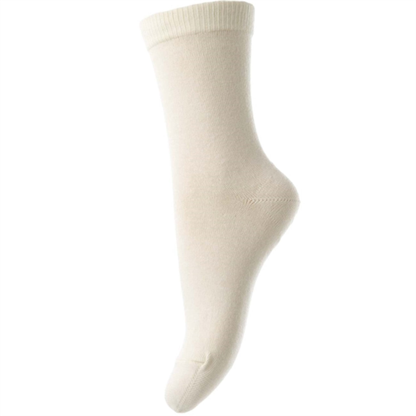 MP Cotton Plain Socks Creme