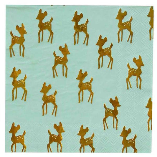 My Little Day Golden Fawn Napkins 16 PCS