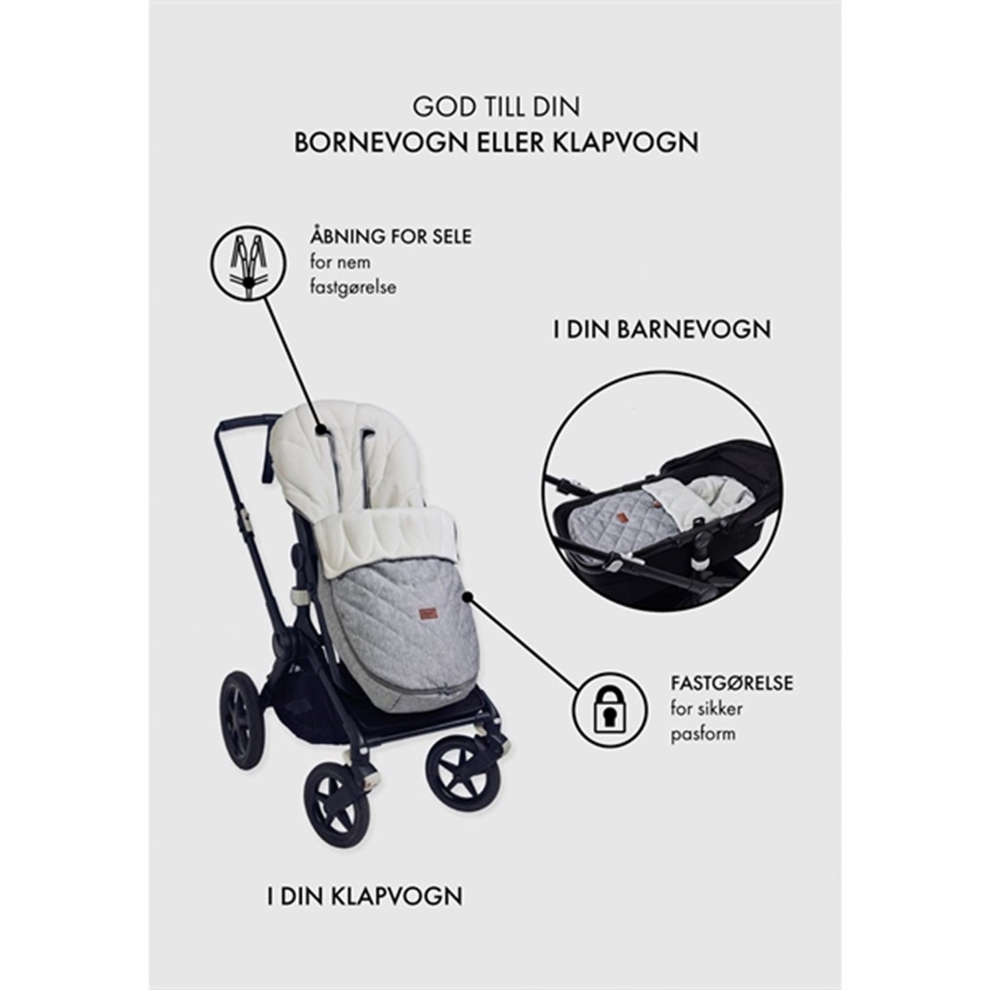 Najell Footmuff Denim Indigo