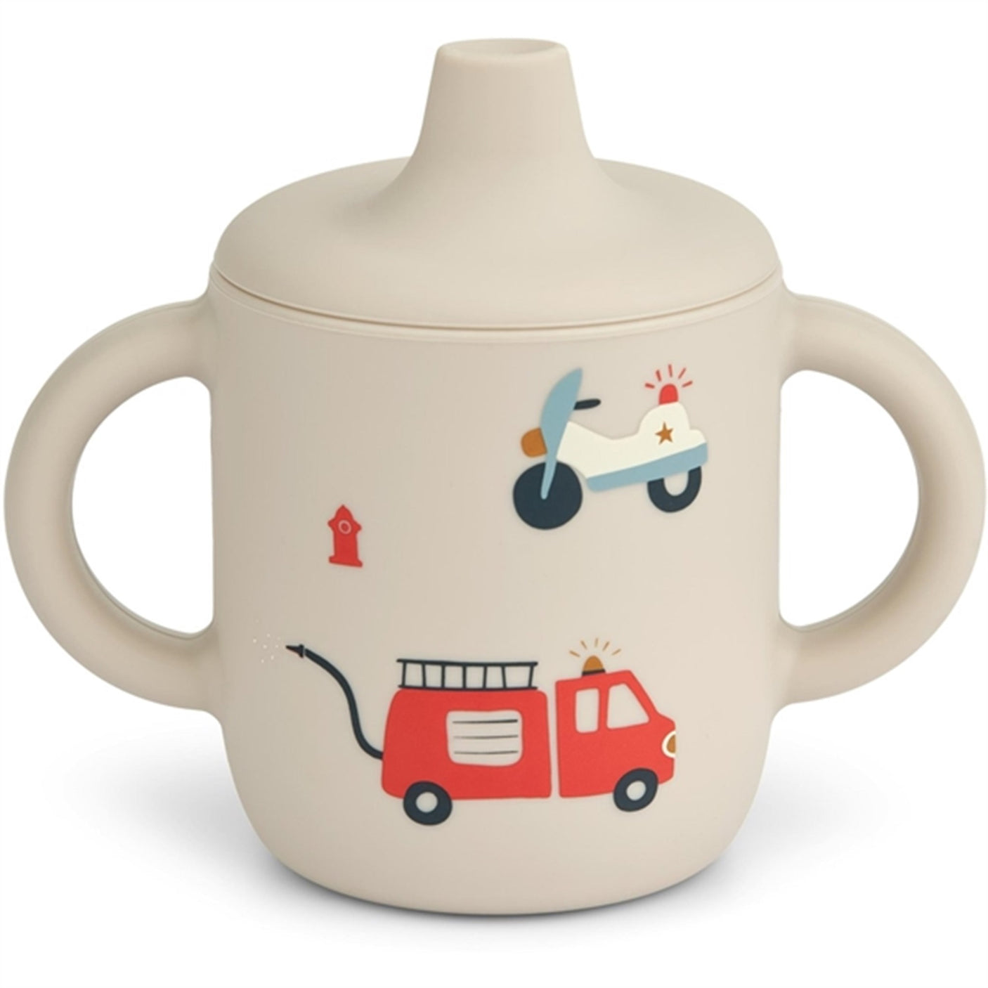 Liewood Neil Sippy Cup Emergency Vehicle/Sandy