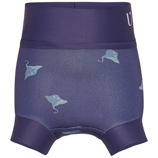 Vanilla COPENHAGEN Neopren Nappy Swim Pants UV50+ Skate Fish Deep Blue