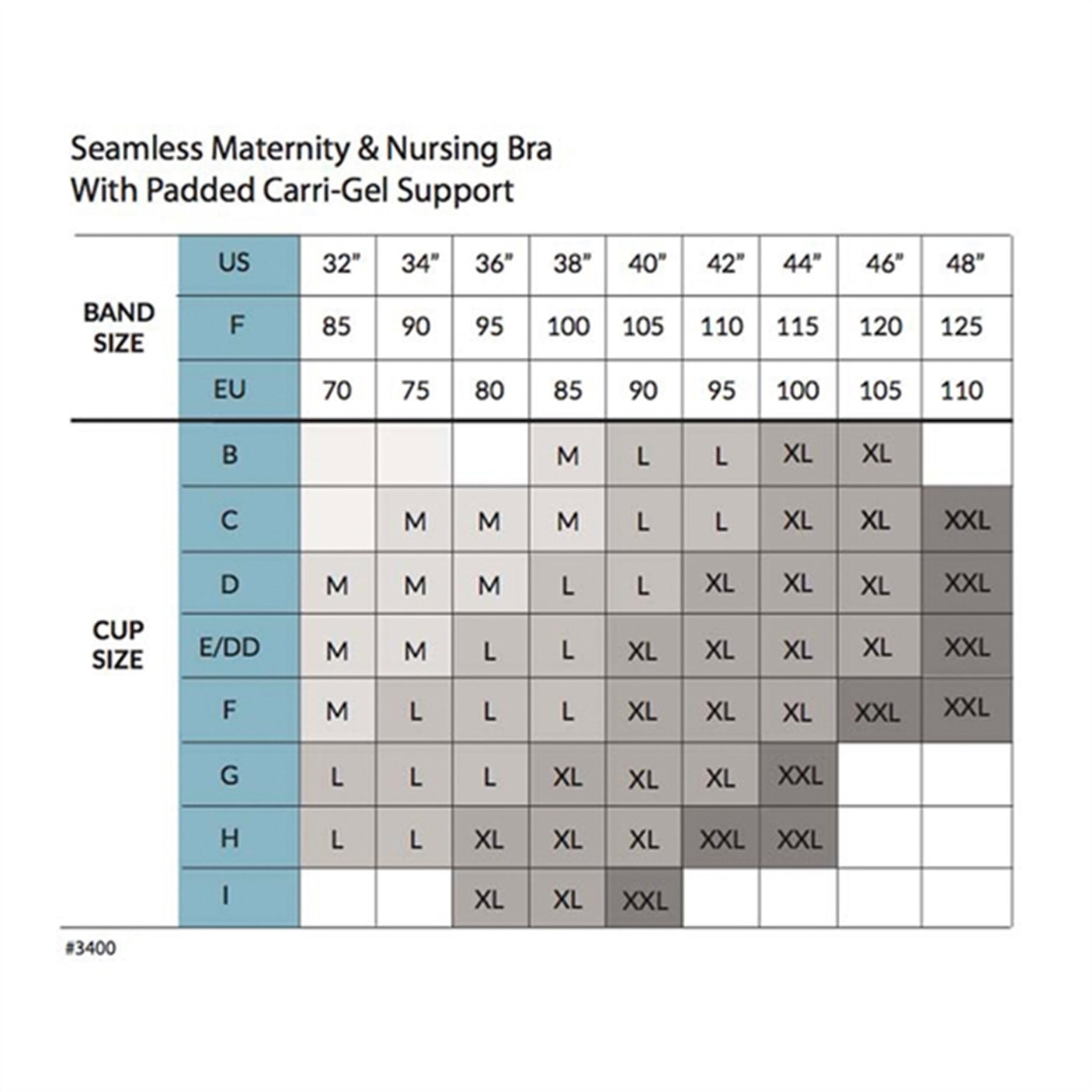 Carriwell Maternity And Nursing Bra With Padded Carri-Gel Support White