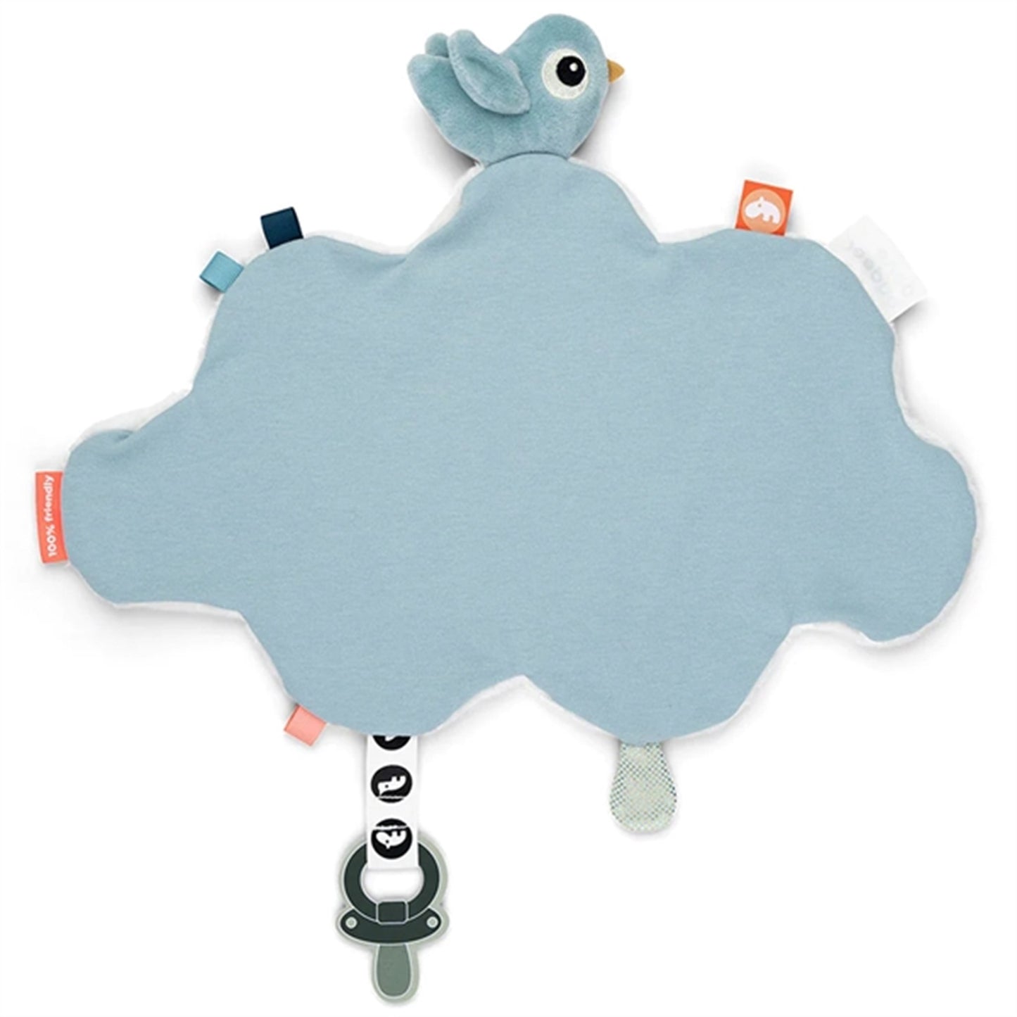 Done by Deer Comfort Blanket Happy Clouds Blue