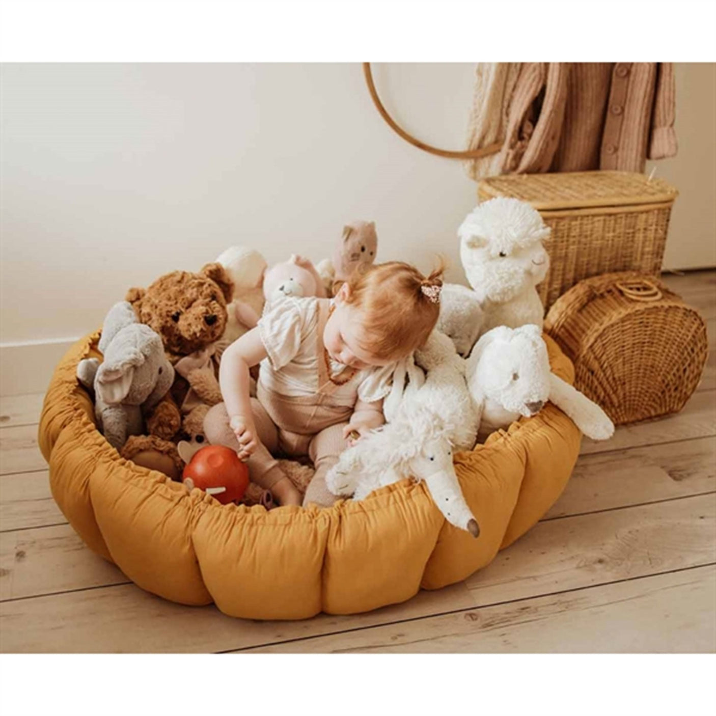 Play&Go 3-in-1 Play Mat Organic Bloom Mustard