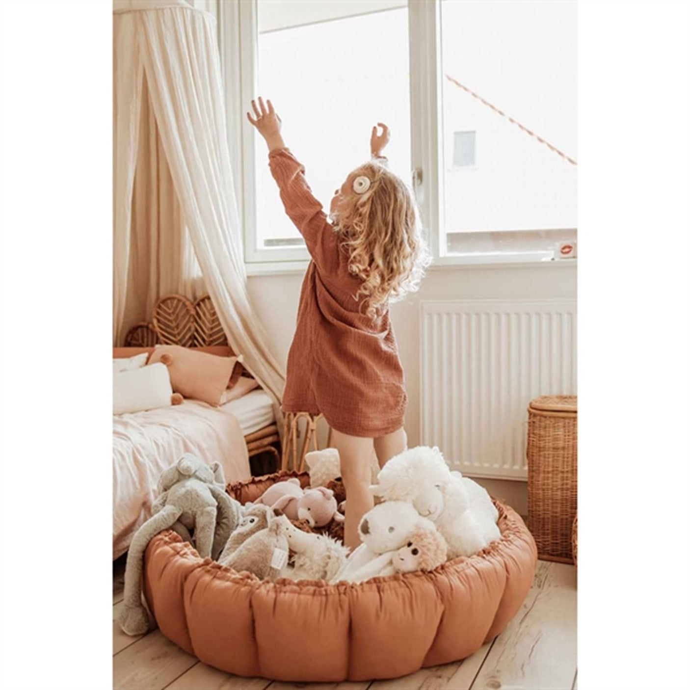 Play&Go 3-in-1 Play Mat Organic Bloom Tawny brown