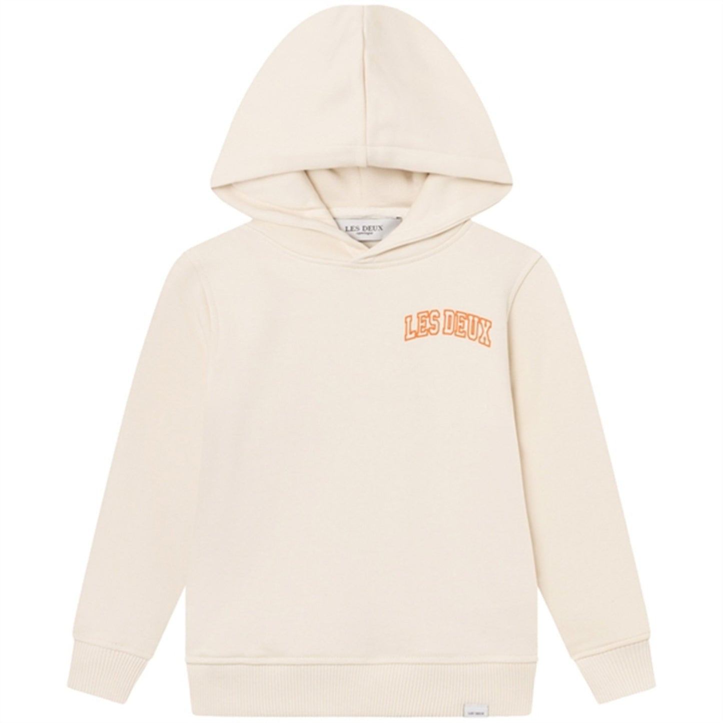 Les Deux Kids Ivory/Dusty Orange Blake Hoodie