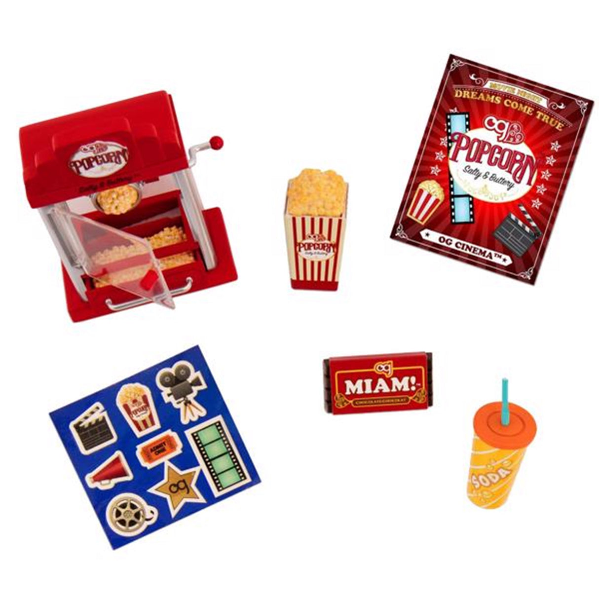Our Generation Doll Accessories Retro - Popcorn