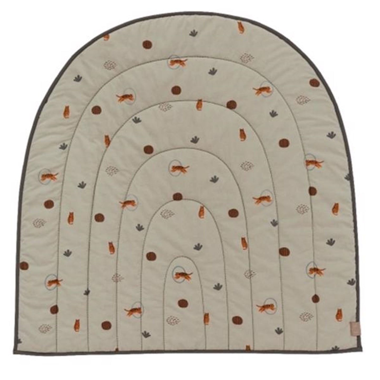 OYOY Quilted Rainbow Blanket