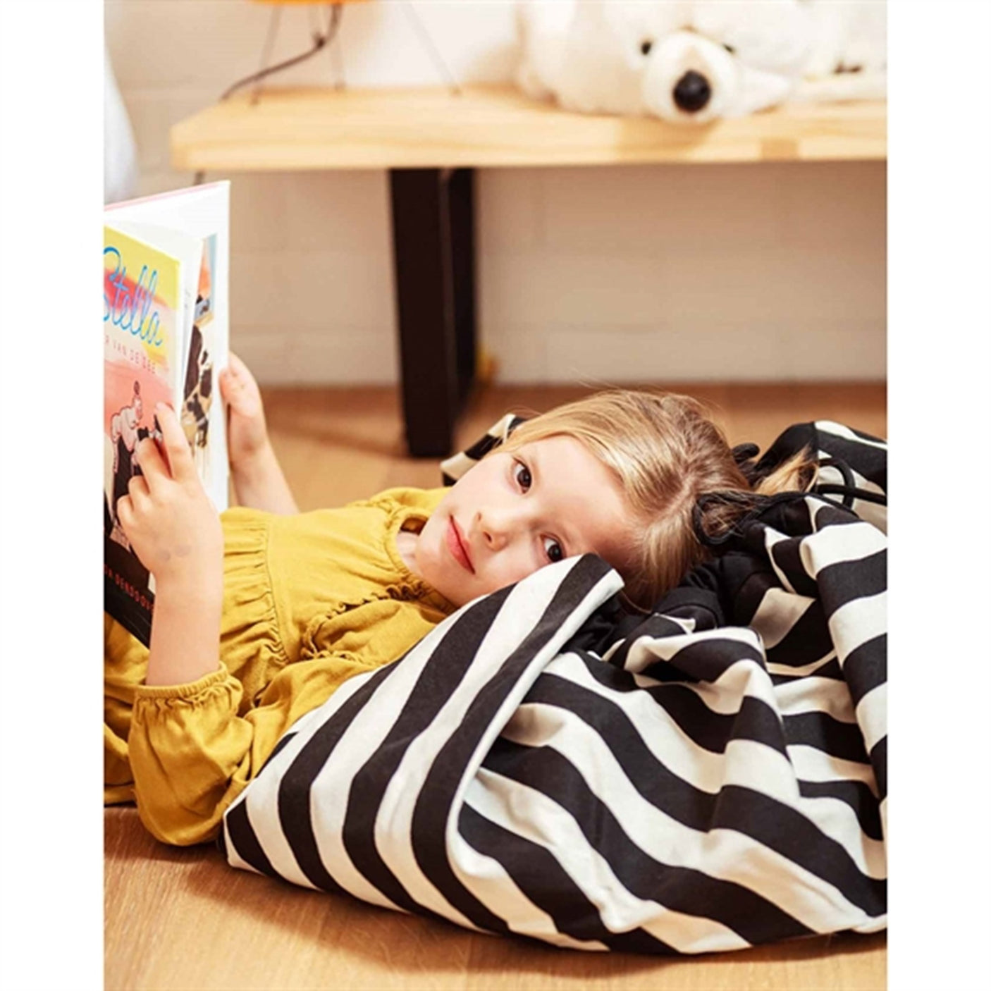 Play&Go 2-in-1 Play Mat Stripes Black