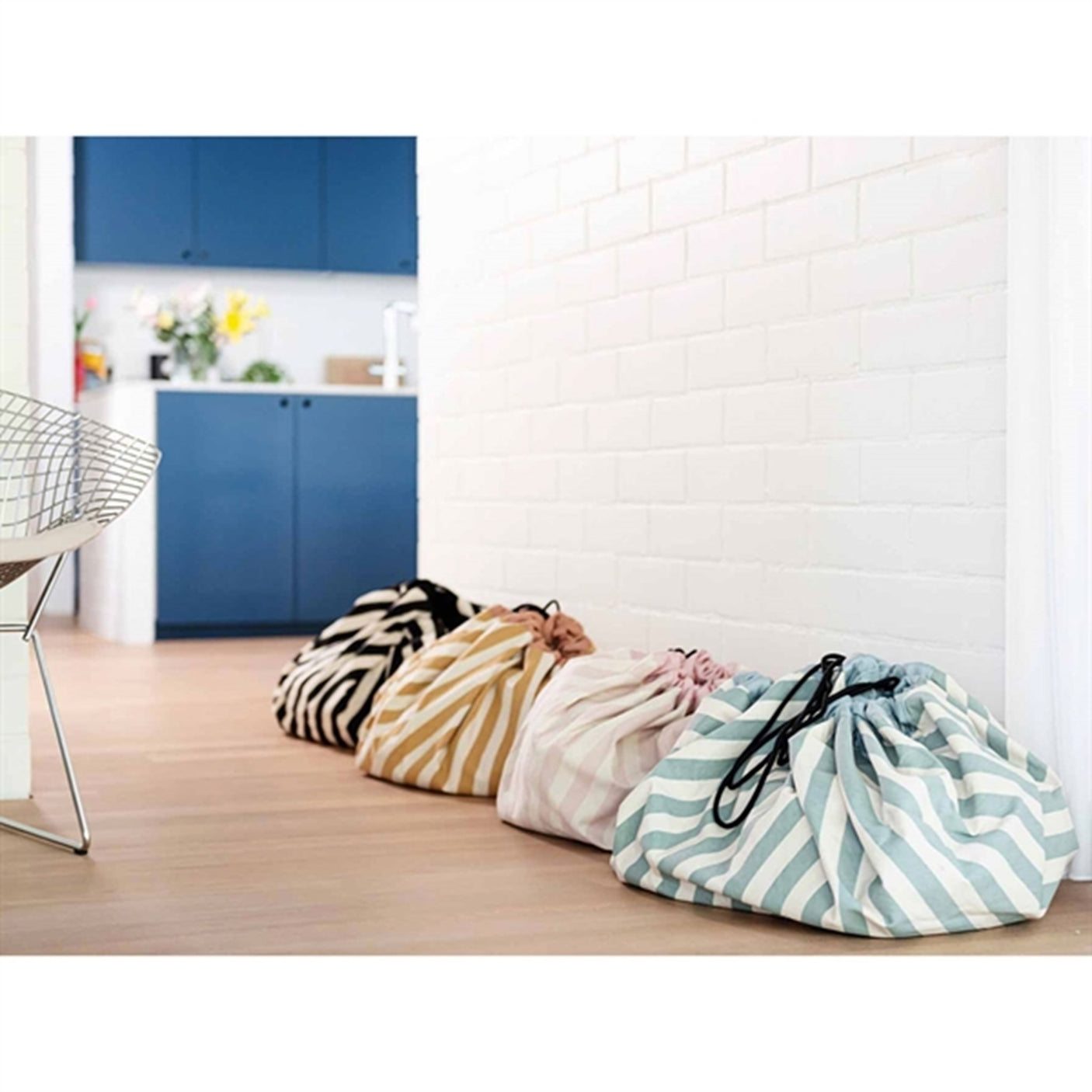 Play&Go 2-in-1 Play Mat Stripes green