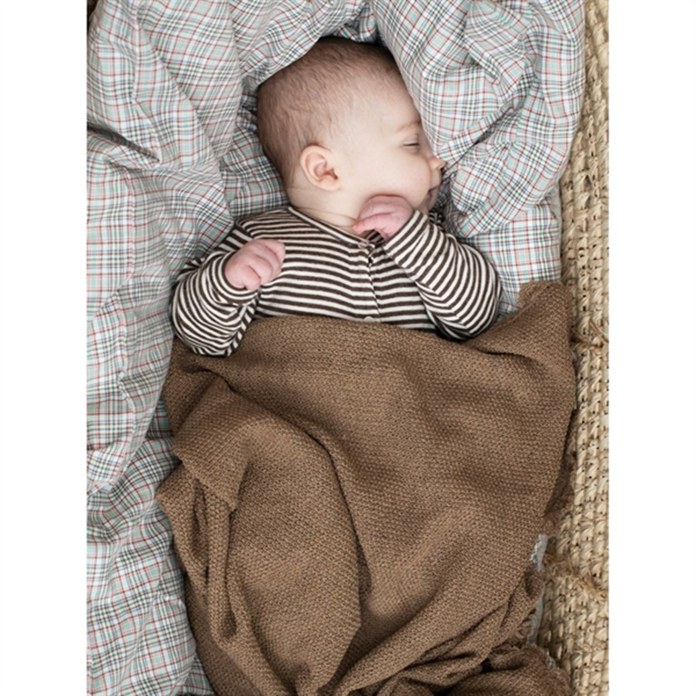 Serendipity Newborn Chestnut/Offwhite Stripe Suit
