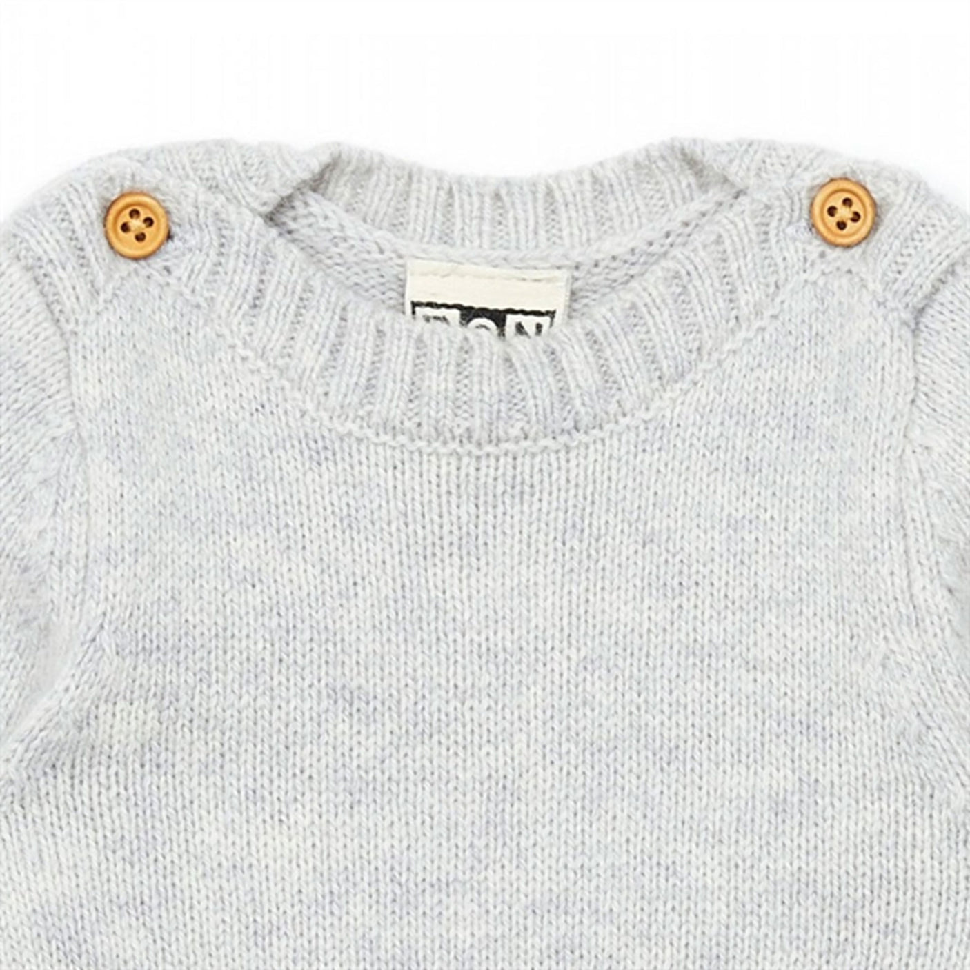 BONTON Heather Grey Knit Onesie