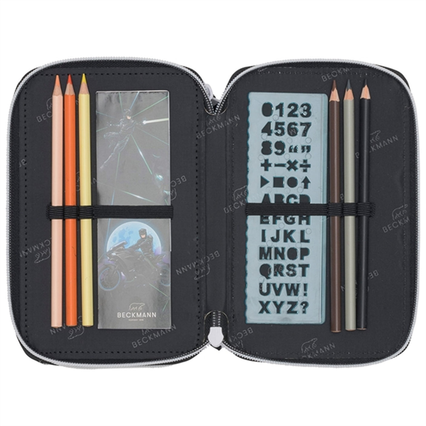 Beckmann Three Section Pencil Case Panther 4