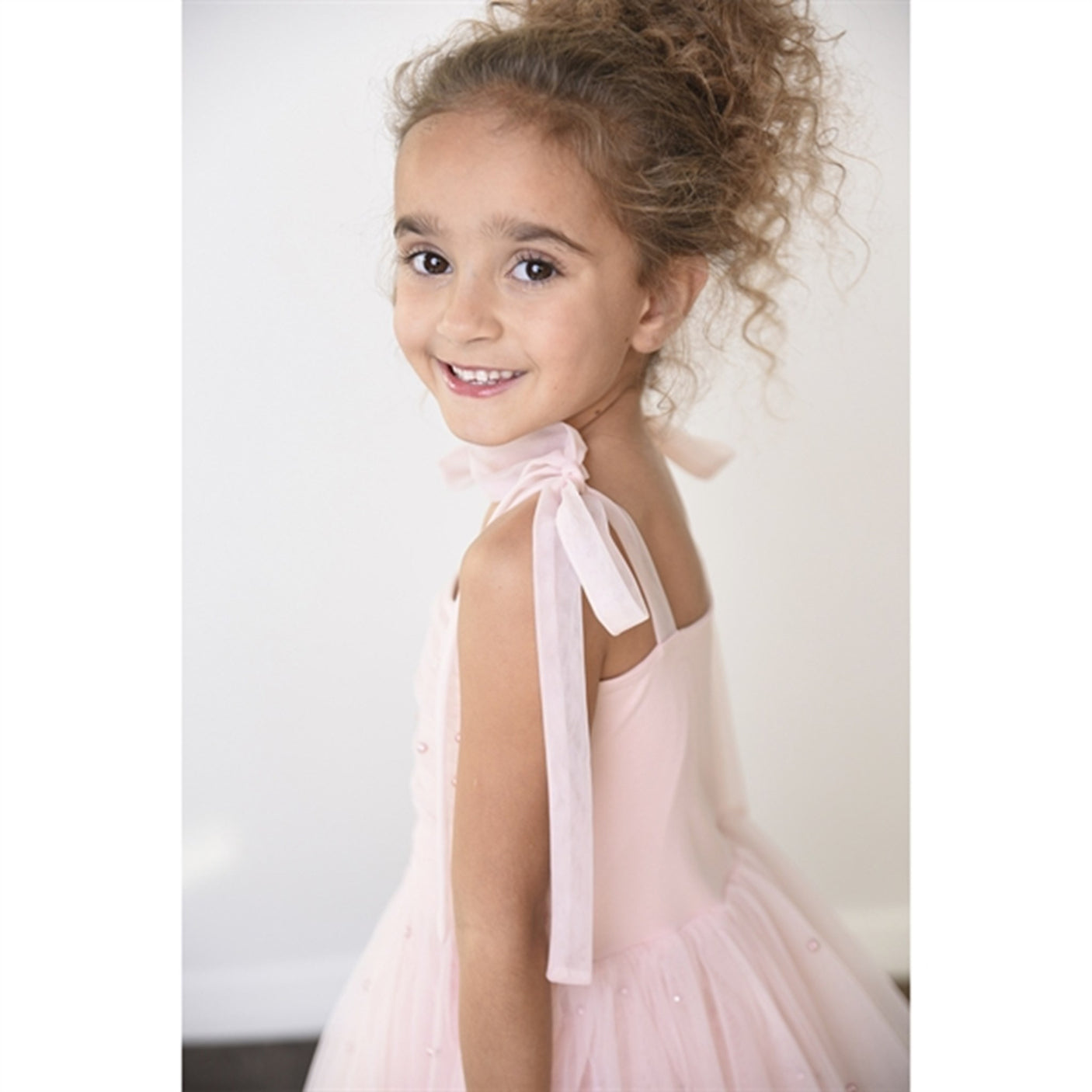Dolly by Le Petit Tom Pearl Tulle Ballerina Dress Pink