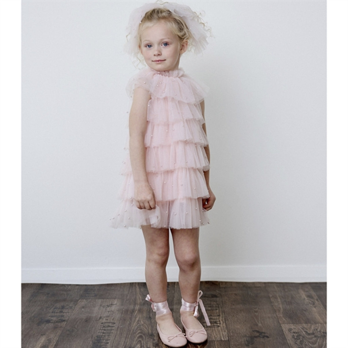 Dolly by Le Petit Tom Pearl Tutully Tiered Tulle Tuttu Dress Pink