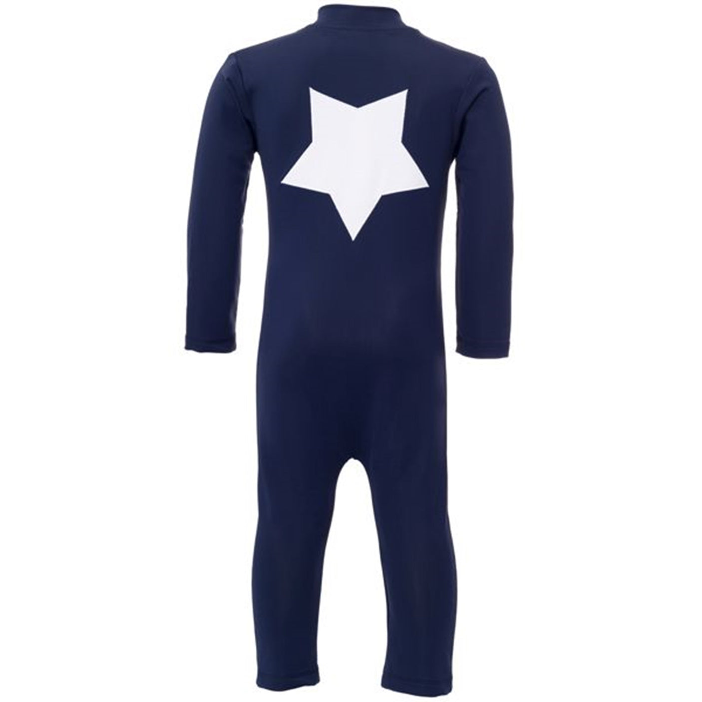 Petit Crabe Blue Lou Star Sunsuit with Zipper