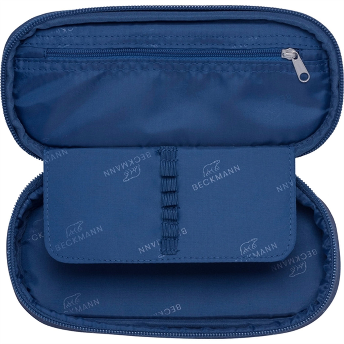 Beckmann Oval Pencil Case Pet Friends Blue 2