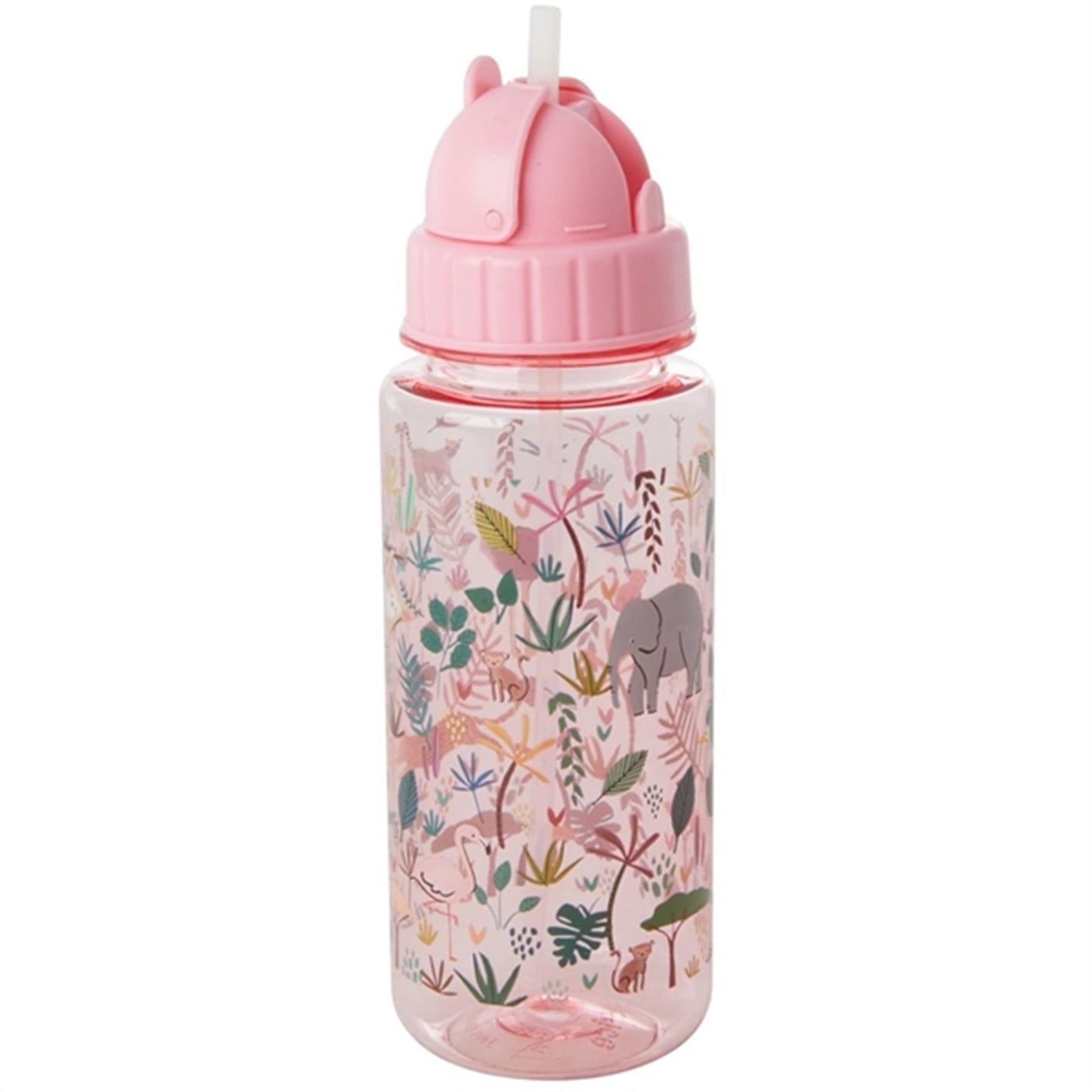 RICE Pink Jungle Print Drinking Bottle