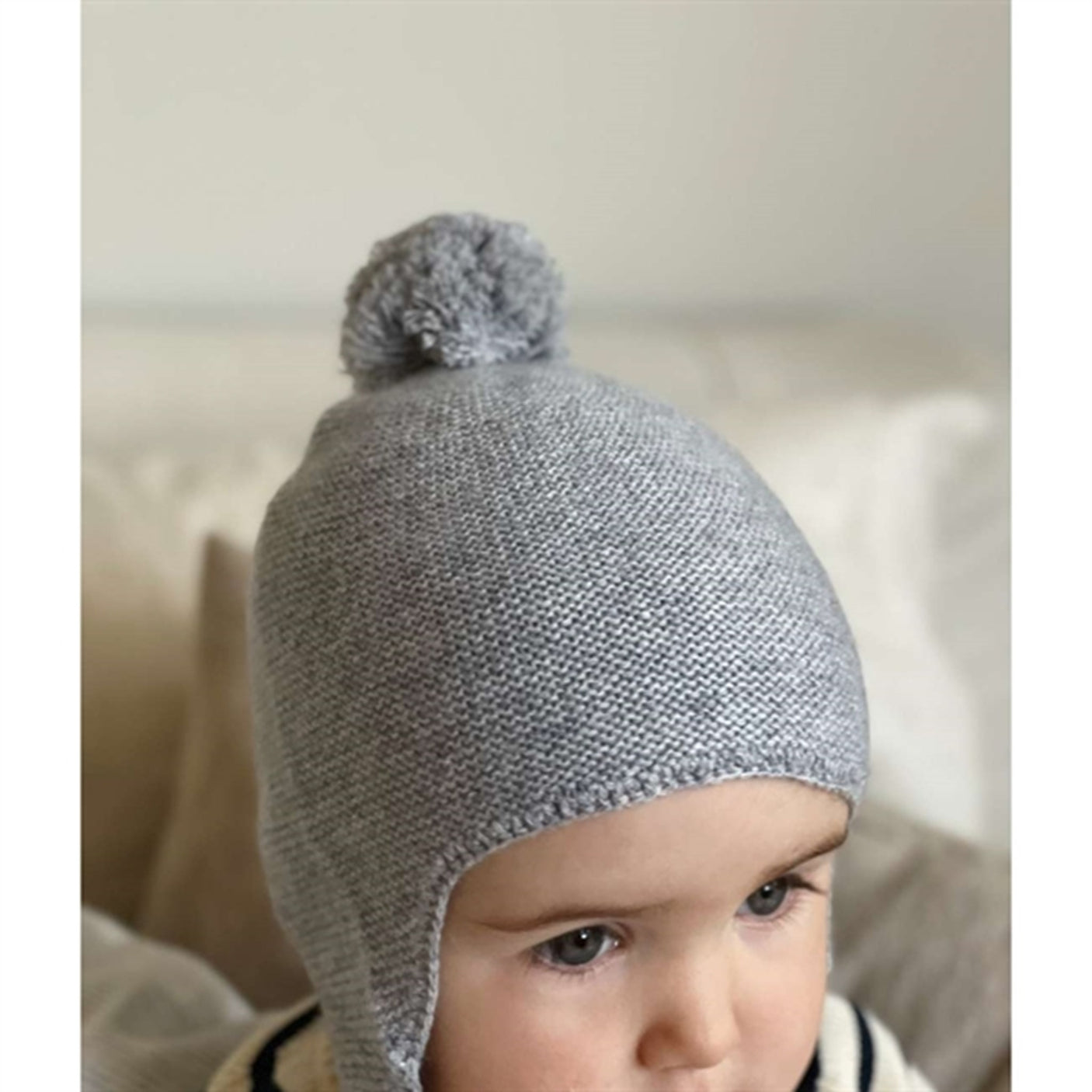 HOLMM Oxford Pom Pom Cashmere Knit Hat