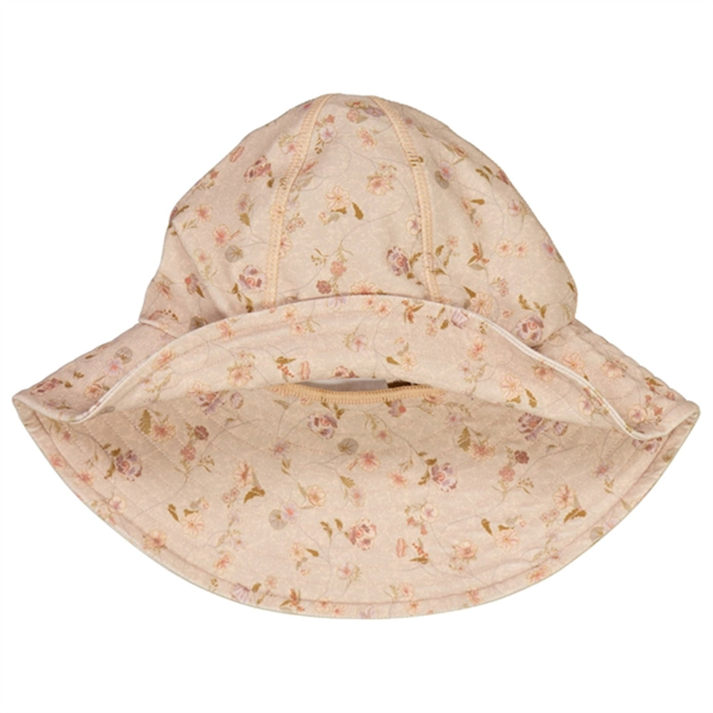 Wheat Purple Poppy Flowers UV Sun Hat