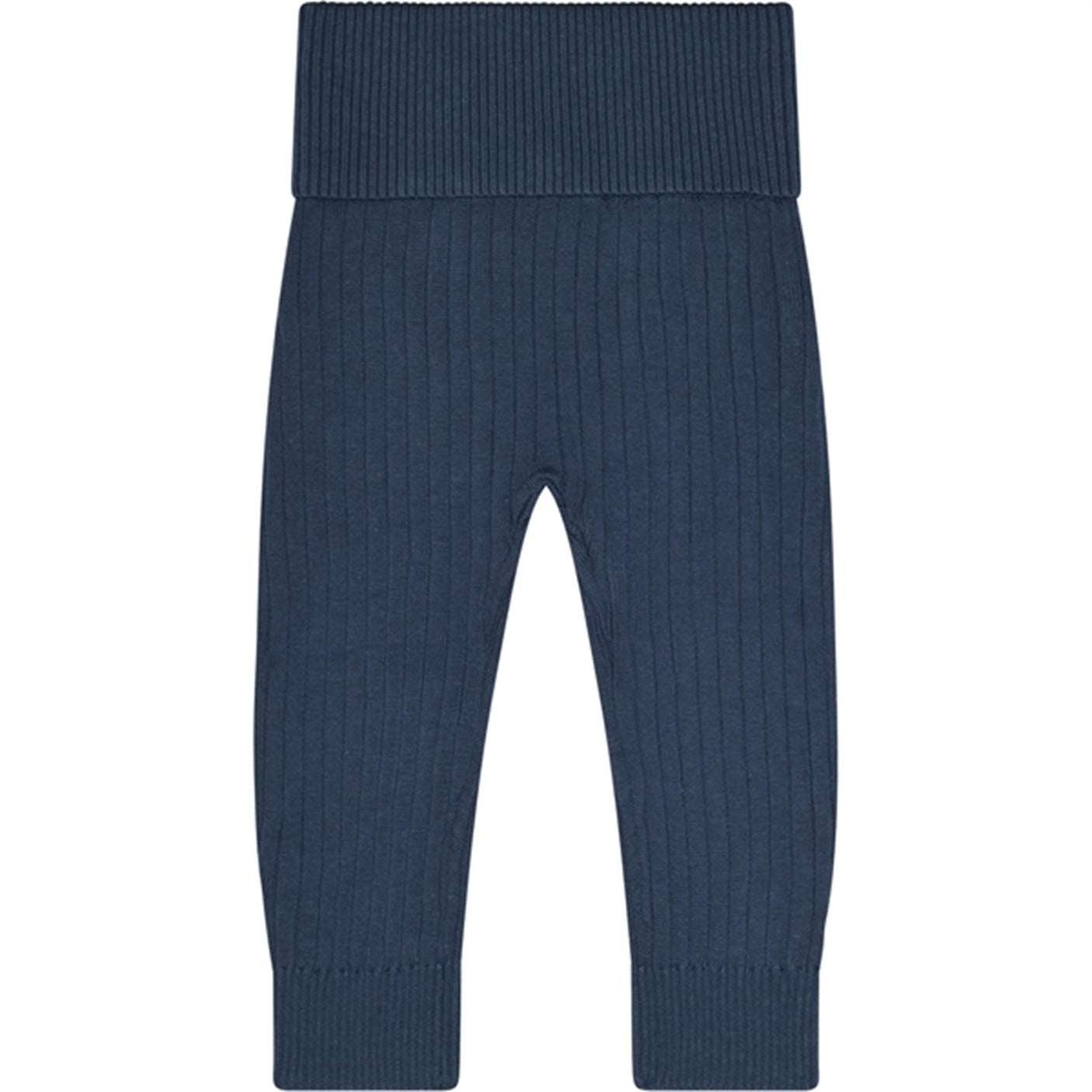 Petit Piao® Dark Denim Pants Rib Knit Fold
