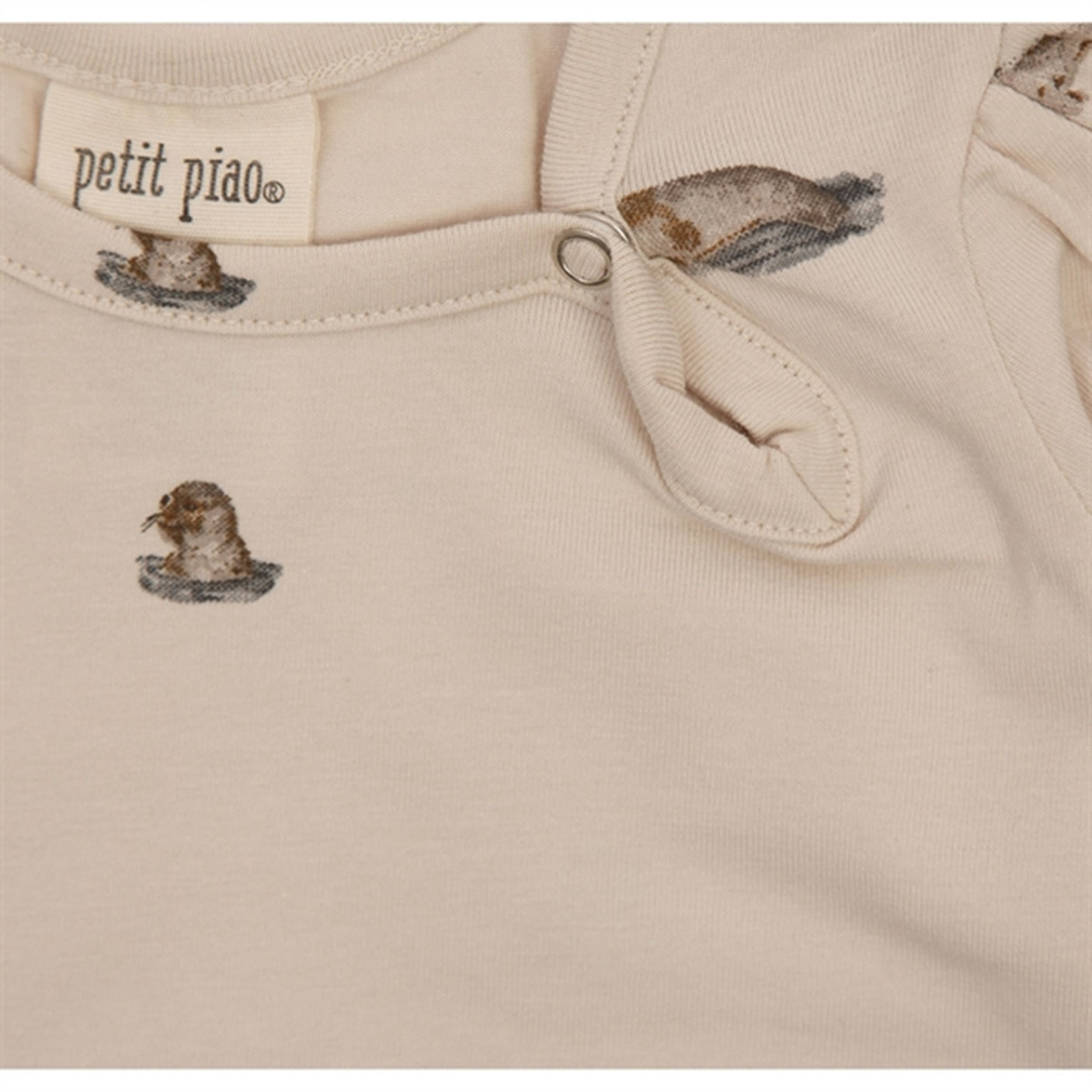 Petit Piao Seal Gather Printed Dress