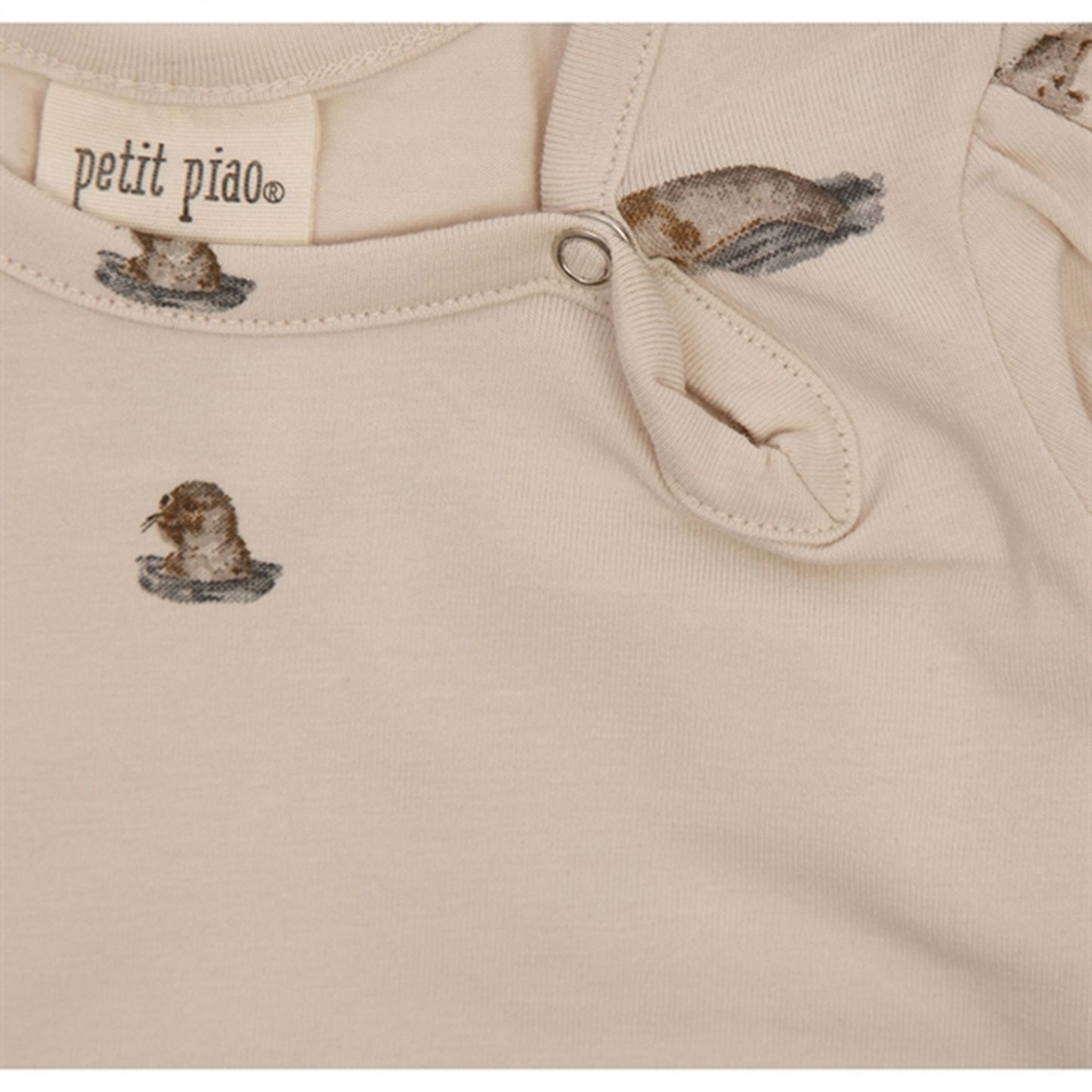 Petit Piao Seal Gather Printed Dress