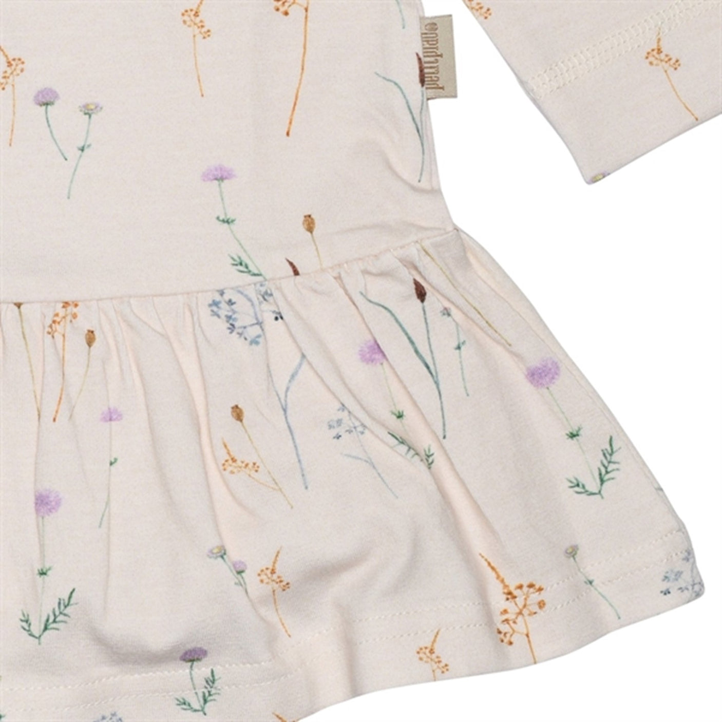 Petit Piao Wild Dress L/S Gather Printed