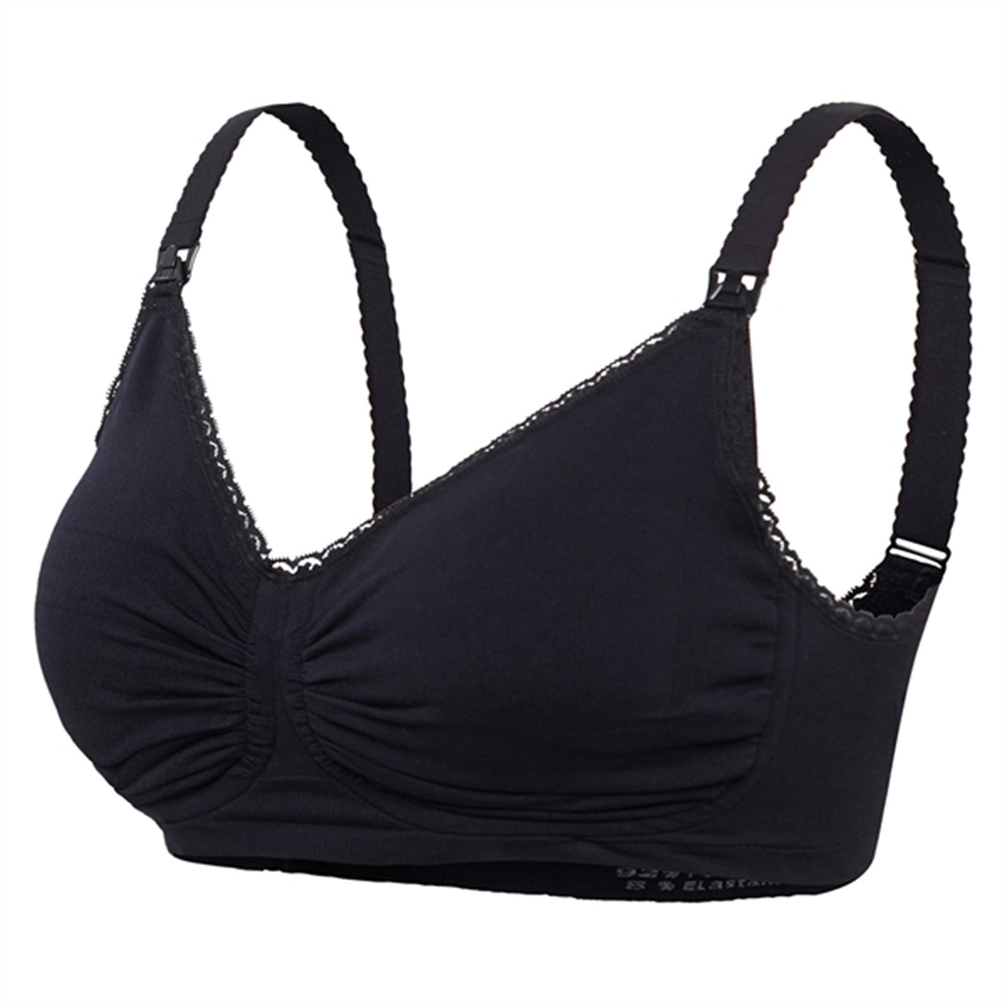 Carriwell Maternity And Nursing Bra With Padded Carri-Gel Support Black