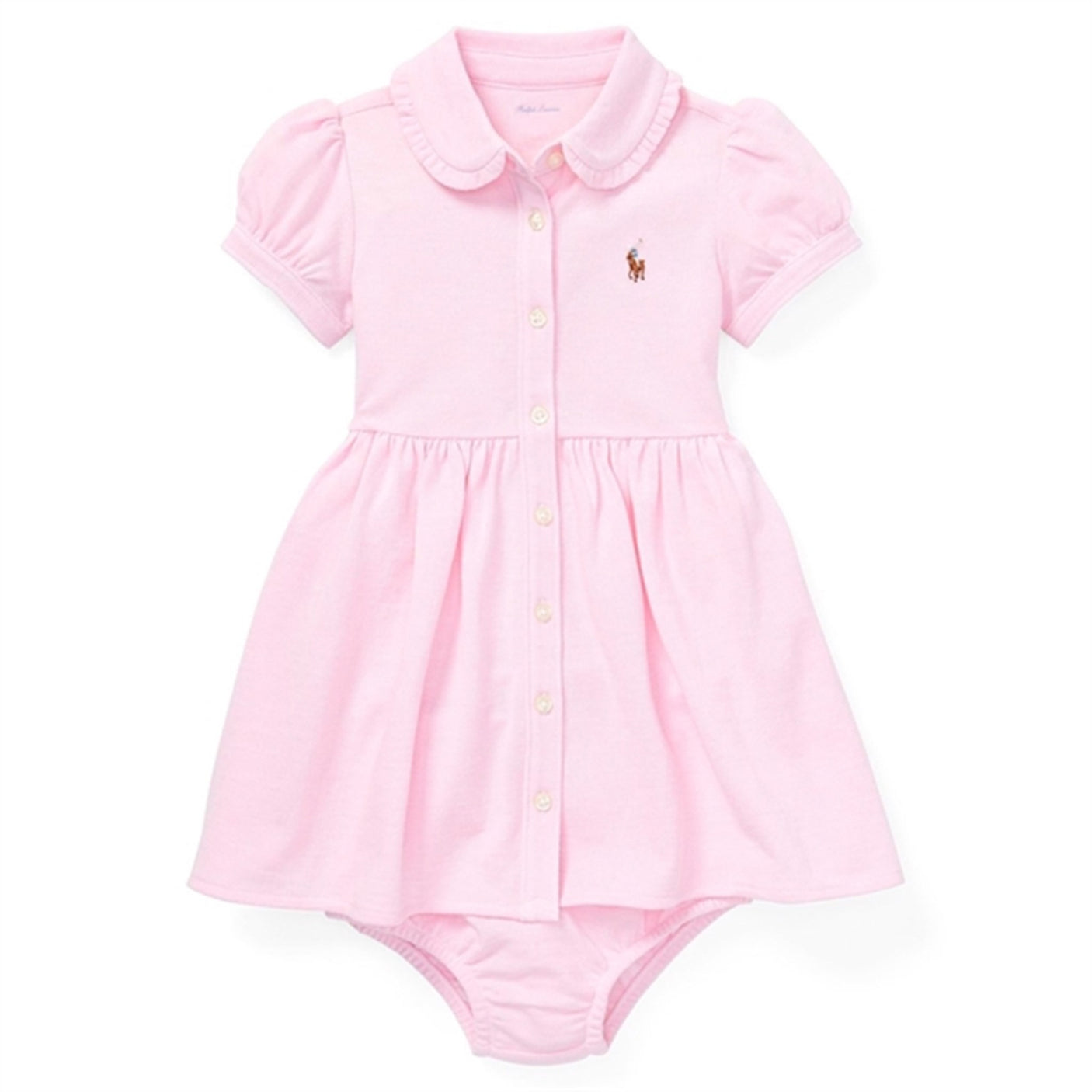 Ralph Lauren undefined Solid Oxford Dress & Bloomer Carmel Pink
