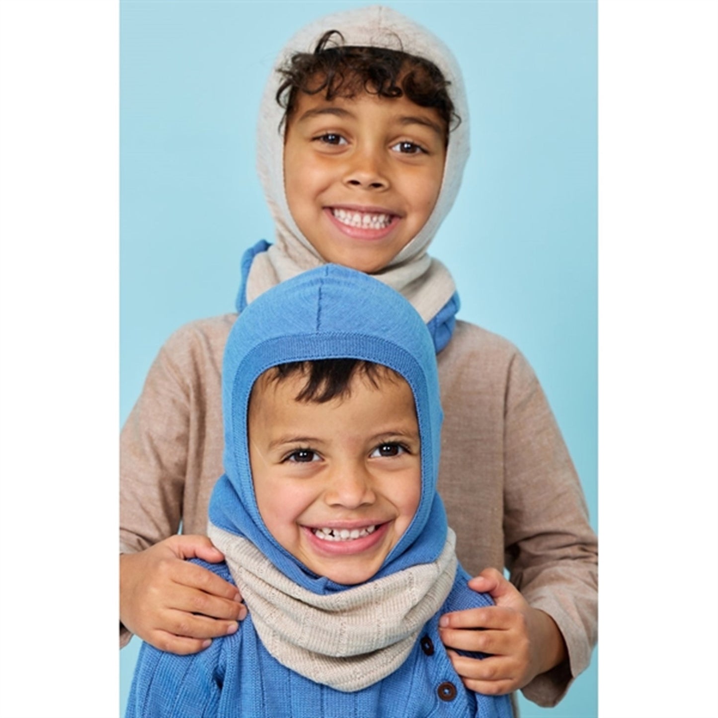 Copenhagen Colors Pale Cream Melange Merino Wool Knitted Tube Scarf