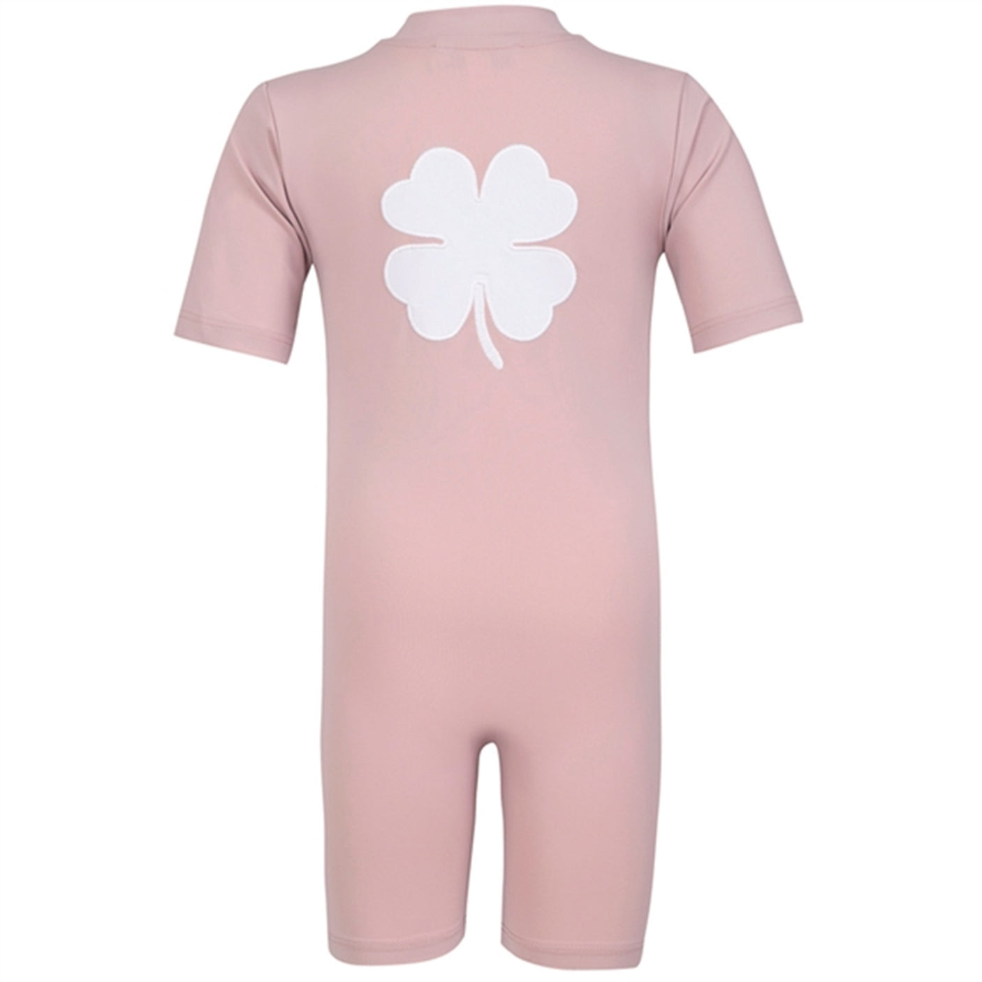 Petit Crabe Rose Nude Noe Clover Sunsuit with Zipper