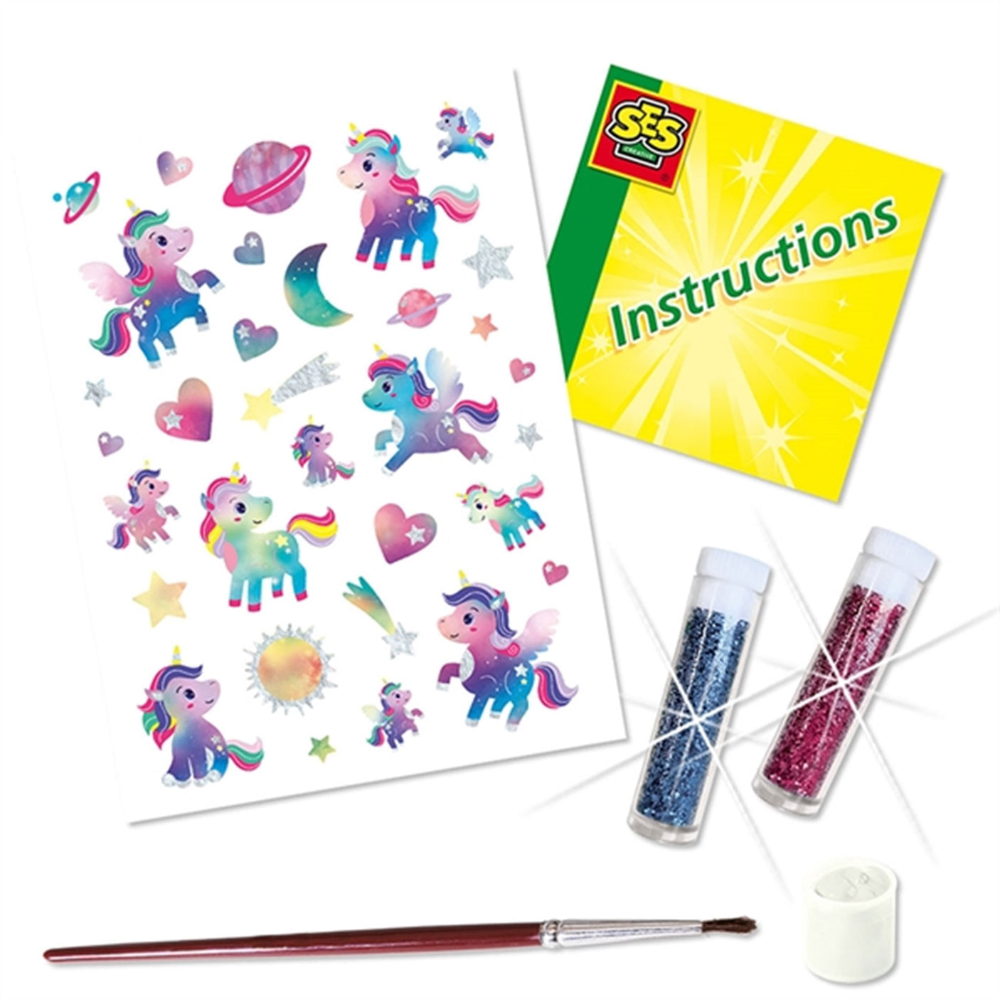 SES Creative Tattoos - Unicorn Galaxy