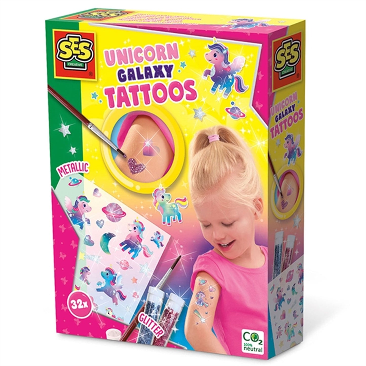 SES Creative Tattoos - Unicorn Galaxy