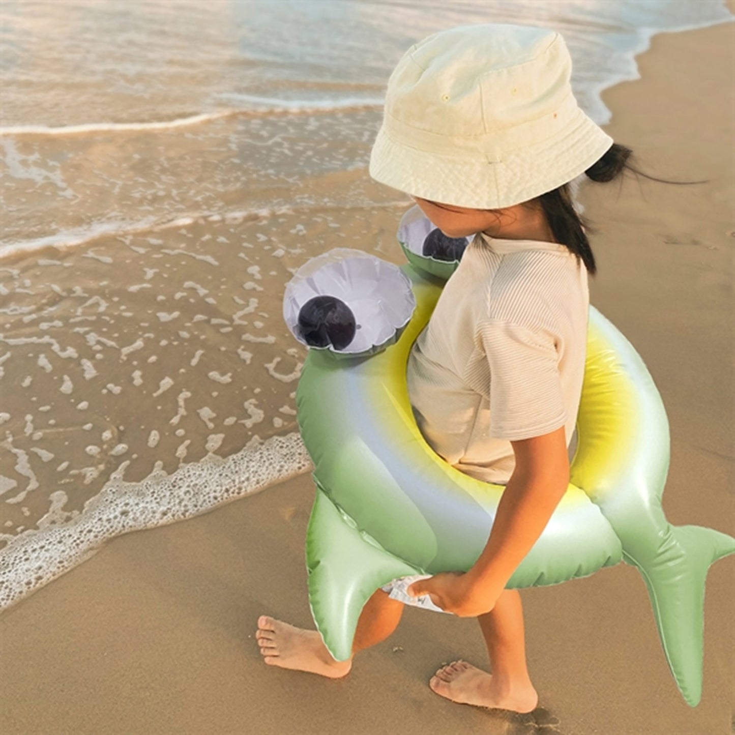 SunnyLife Pool Ring Shark Tribe Khaki