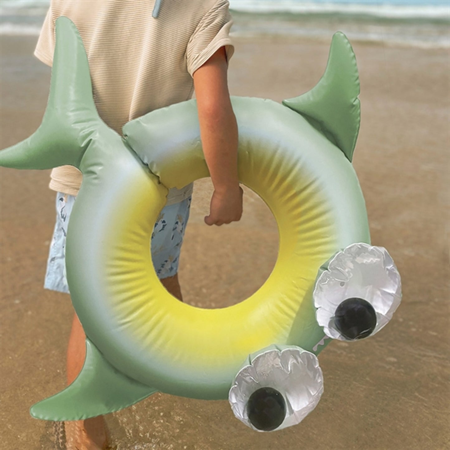 SunnyLife Pool Ring Shark Tribe Khaki