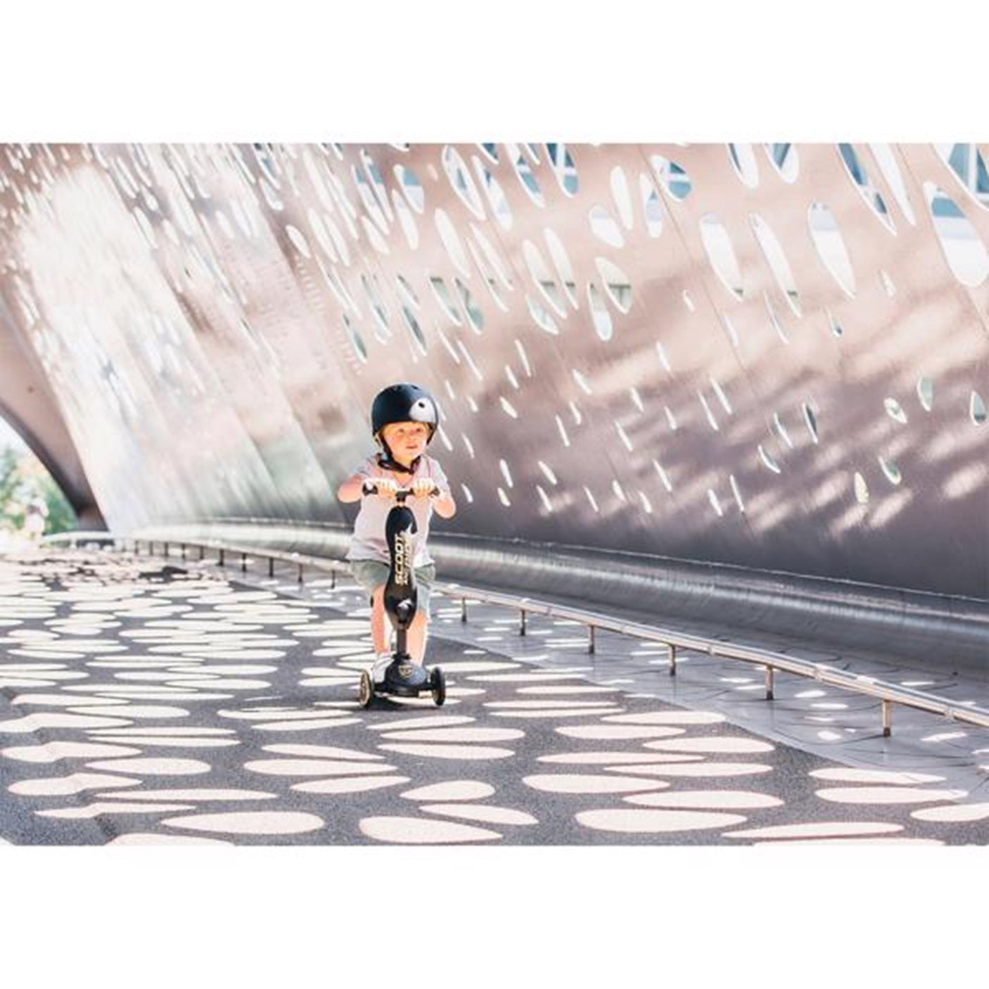 Scoot and Ride Safety Helmet Black/Gold