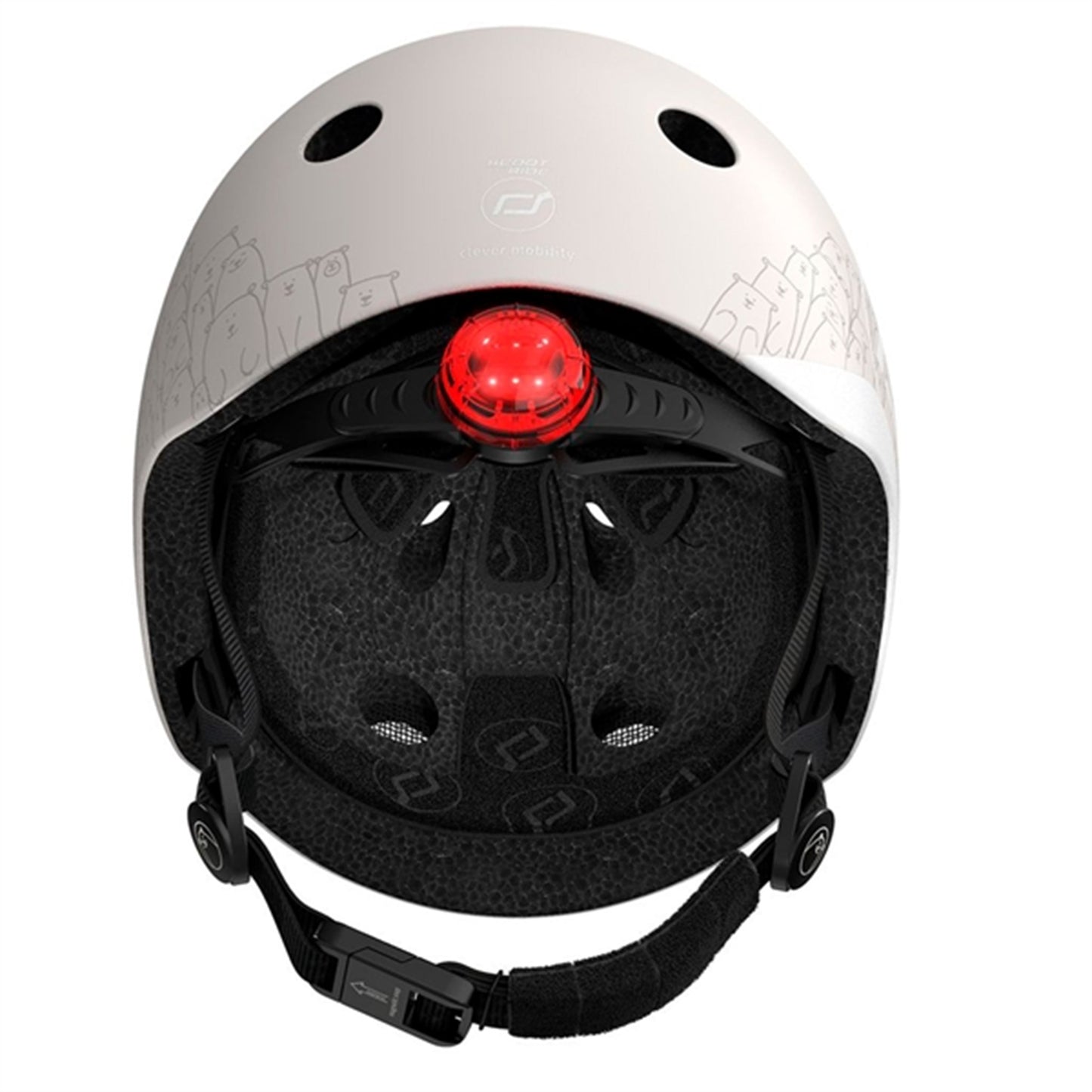 Scoot and Ride Reflective Safety Helmet Ash