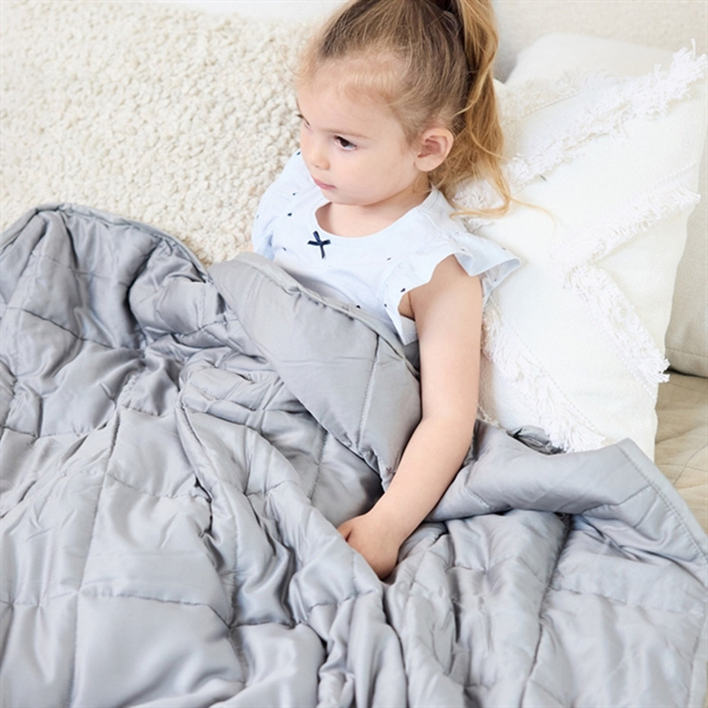 Scandinavian Rest Weighted Duvet Kids 100x150 3 kg Grey