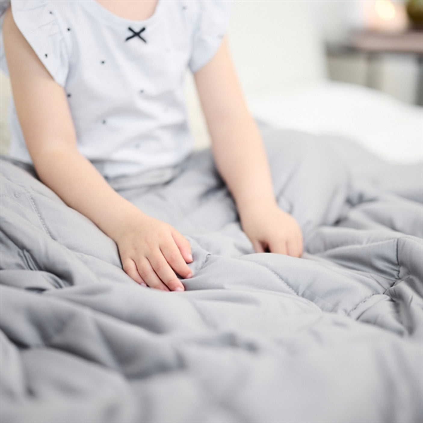 Scandinavian Rest Weighted Duvet Kids 100x150 3 kg Grey