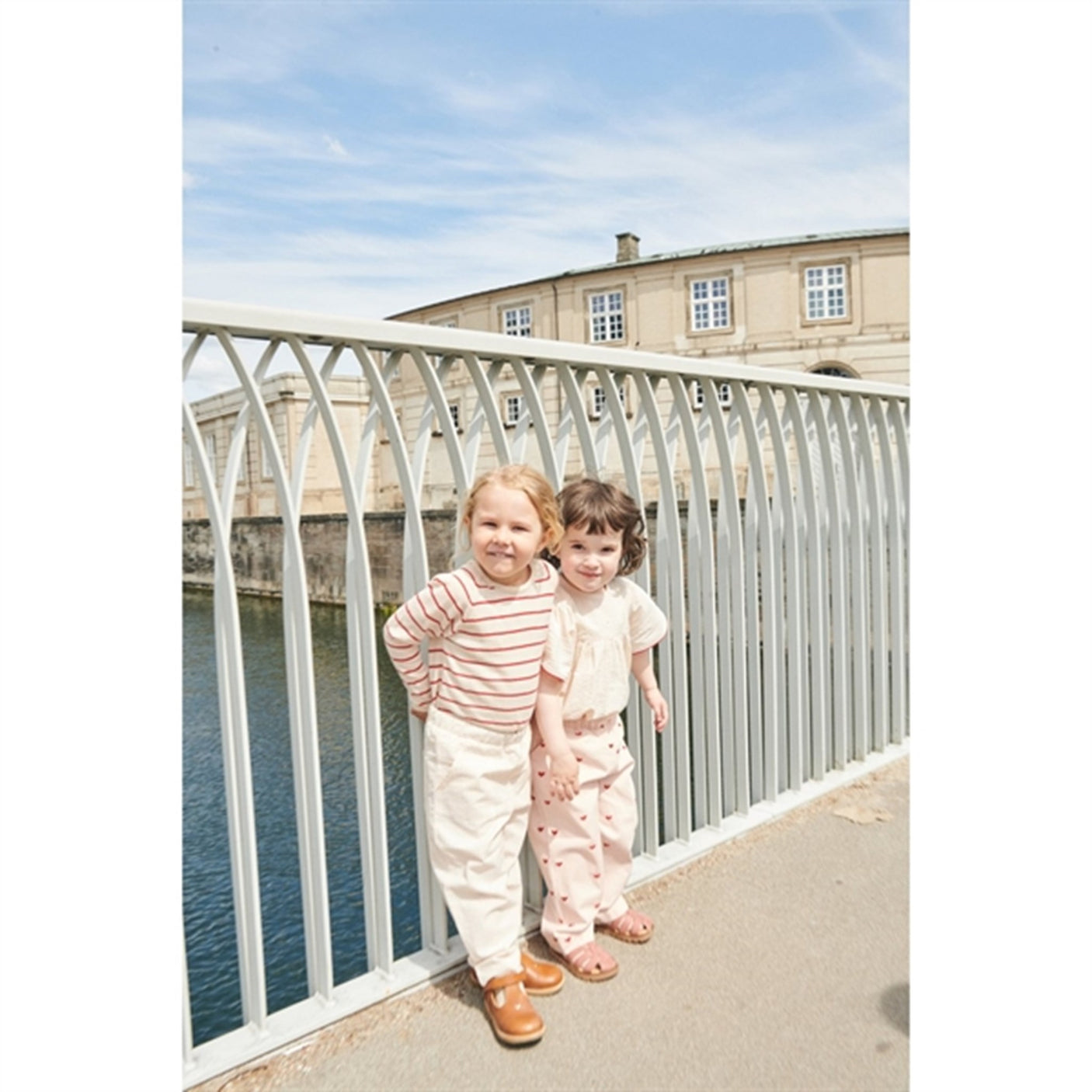 Copenhagen Colors Dusty Rose W Cream Stripe Seersucker Pants